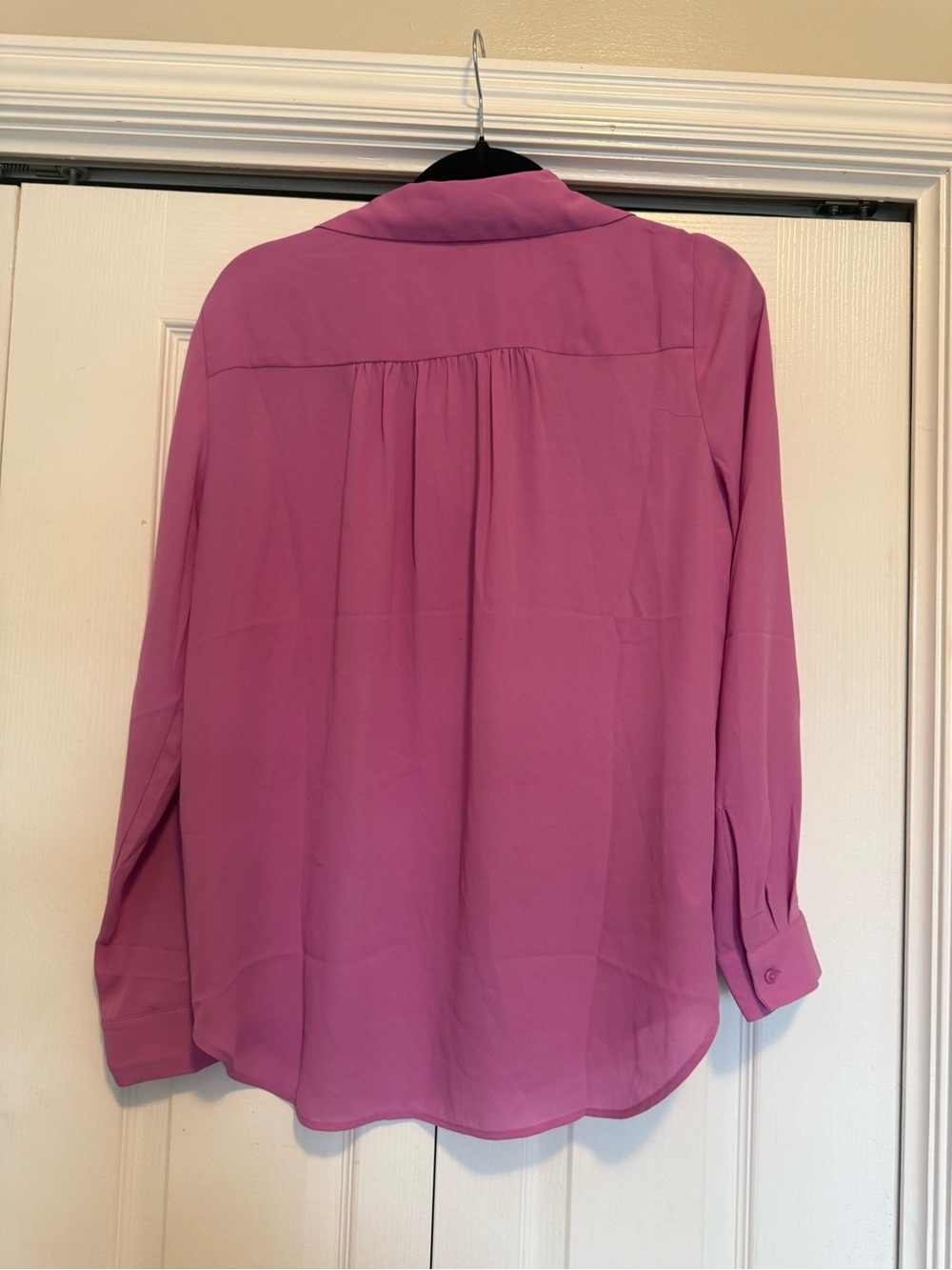 Ann Taylor Pink Button-Down Utility Shirt - Picture 2 of 3